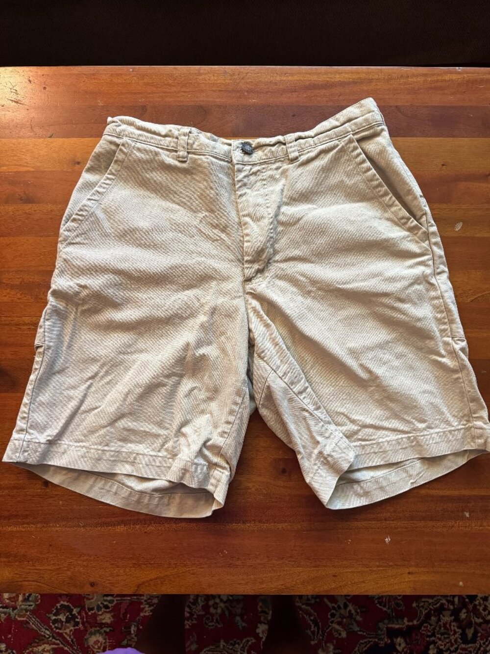 Patagonia Organic Cotton Khaki Utility Hiking Shorts Men's